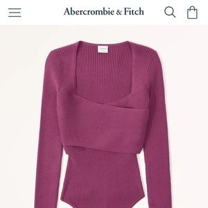 Abercrombie Wrap Sweater Bodysuit